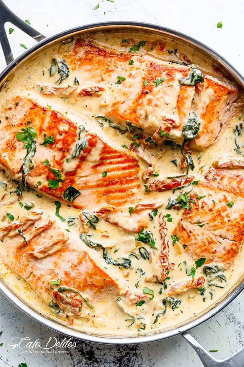 Roasted Creamy Spinach Salmon | Keto India | Keto Recipes | Diet Plans